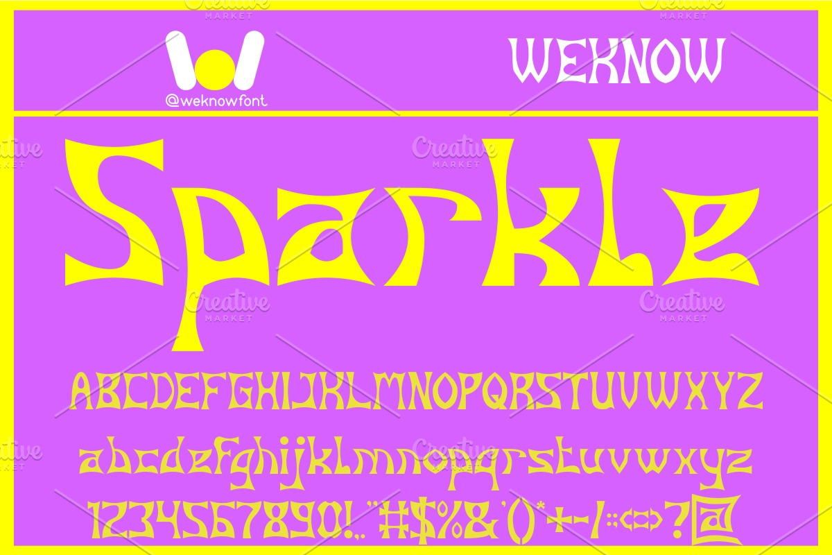 Chinese Food font, a Font by weknow (Photo 4 of 5)