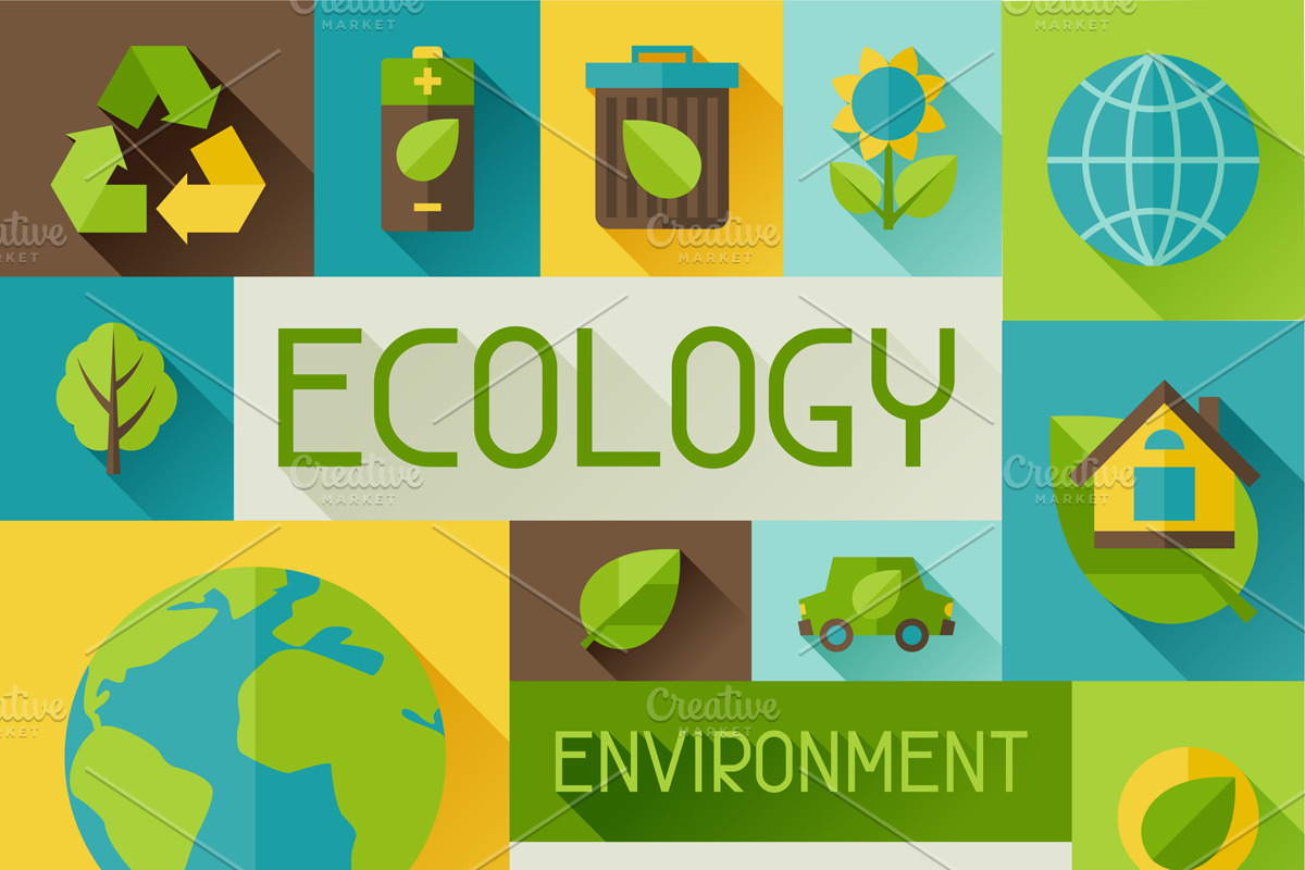 Ecology set of environment icons. preview 4