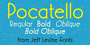 Pocatello JNL, a Font by Jeff Levine Fonts (Thumbnail 1 of 4)