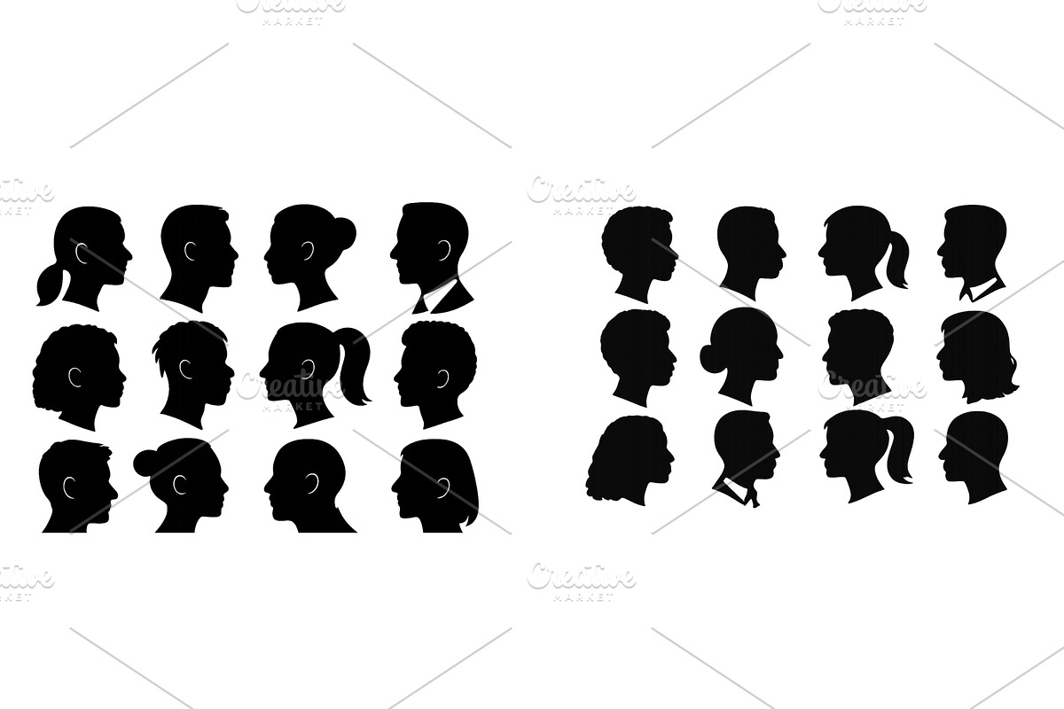 Various silhouettes of different, an Illustration by ZinetroN