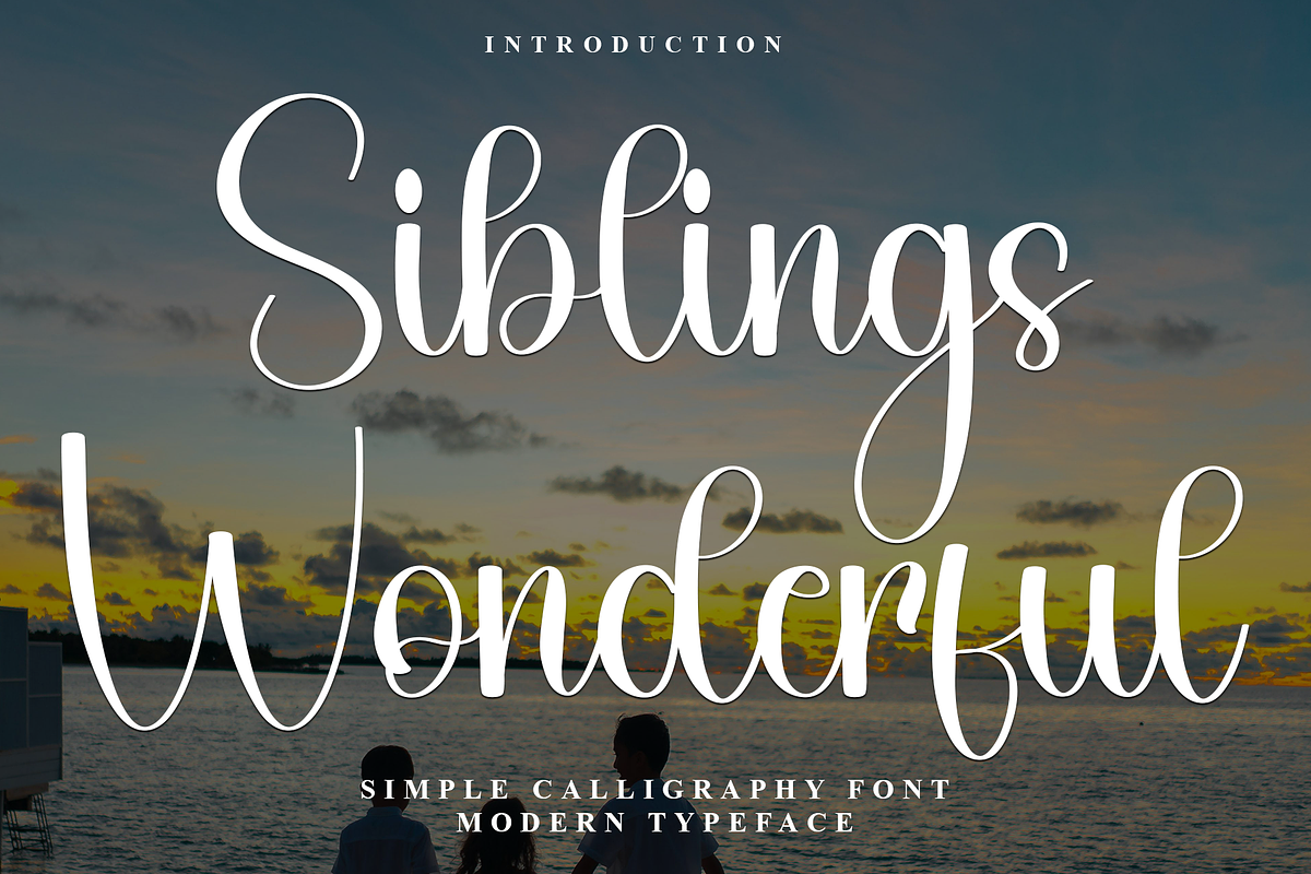 Siblings Wonderful, a Handwritten Font by FreshTypeINK (Photo 1 of 9)