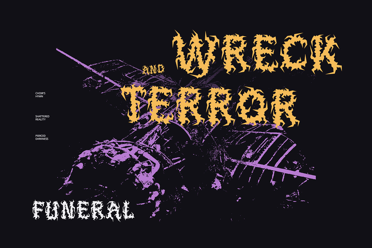 CS Vampire – Black Metal Font, a Blackletter Font by Craft Supply Co. (Photo 3 of 8)