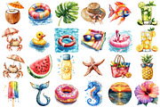Summer Pool Day Clipart, an Illustration by Sublimation Artist (Thumbnail 2 of 6)