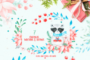 Watercolor Winter vacation - clipart, an Illustration by LaVika (Thumbnail 4 of 6)