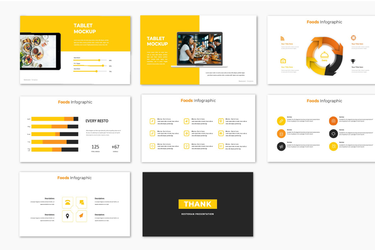 Every Restoran PowerPoint preview 4