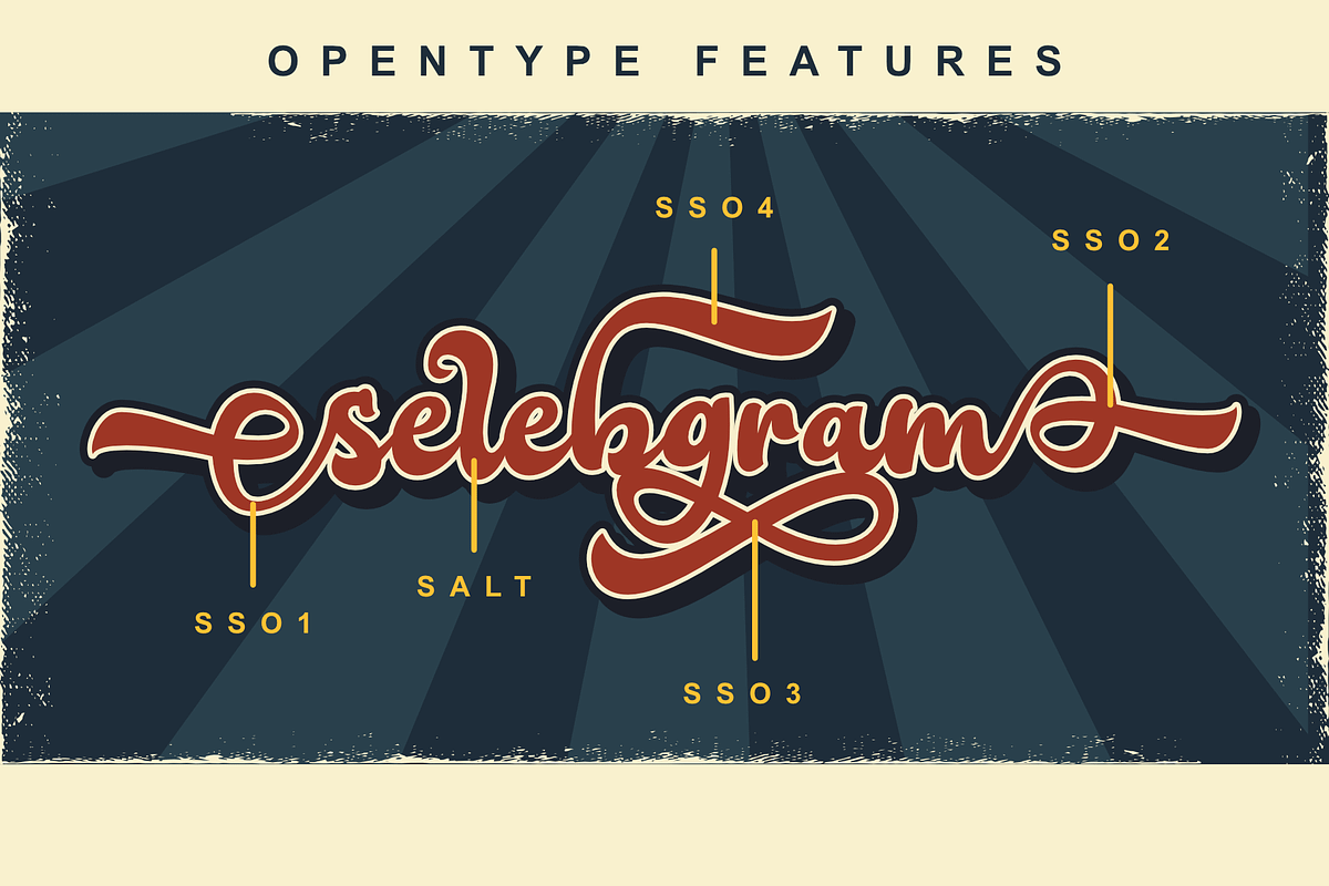 Holicya Retro Font, a Script Font by Dumadistyle (Photo 7 of 12)