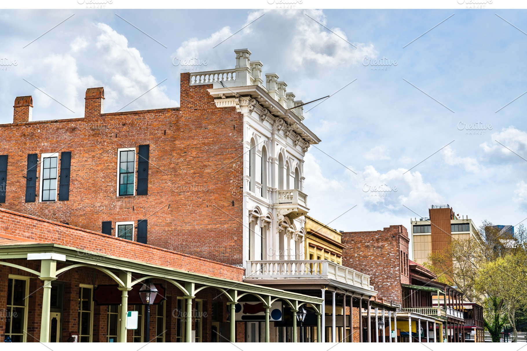 Old sacramento historic district in featuring california, sacramento, and, an Architecture Photo by Leonid Andronov