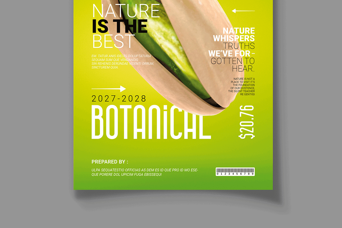 Botanical Cover Magazine Template, a Magazine Template by MightyDesign (Photo 3 of 8)