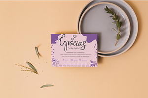 Business thank you card