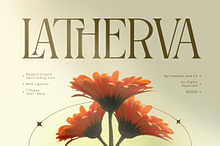 Latherva - Elegant Serif Family Font