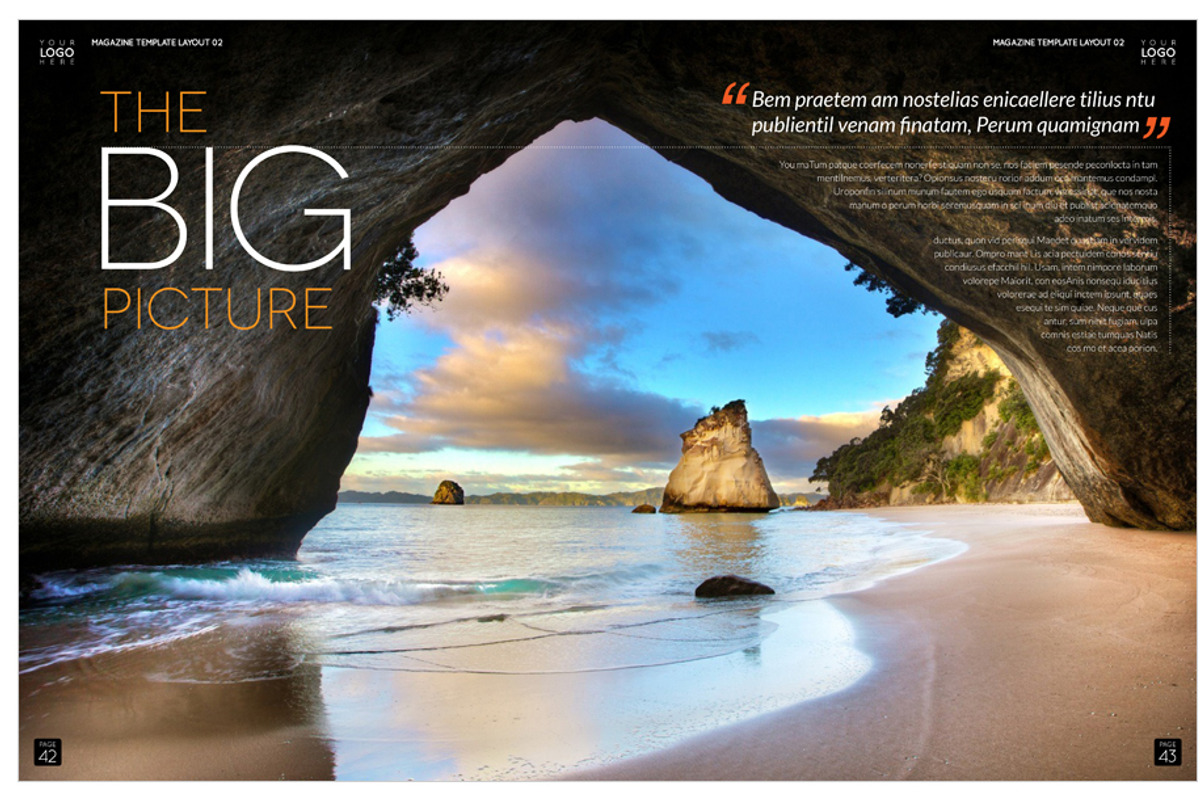 Magazine Template InDesign 02, a Magazine Template by Love Graphic Design (Photo 30 of 36)