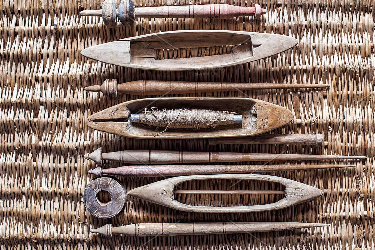 hand weaving tools, vintage loom, an Industrial Photo by VetalStock (Photo 5 of 11)