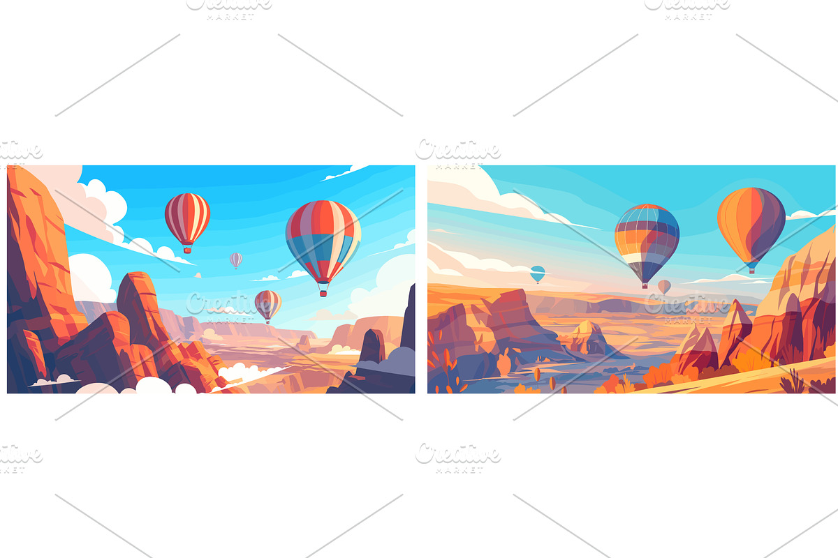 air balloon in the sky. tourist, a Transportation Illustration by Stock-Smart-Start