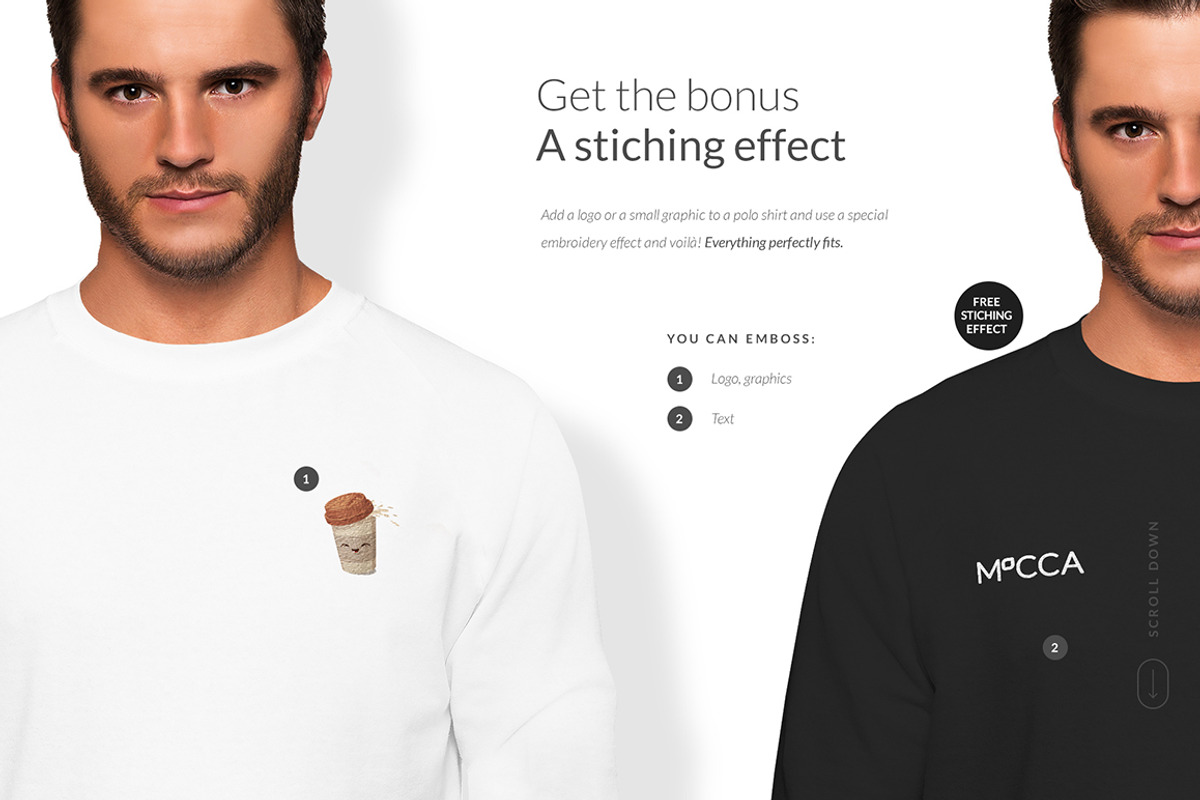 Men Sweatshirt Mockups Set FREE DEMO, a Books & Magazine Mockup by Apparel_Mockups (Photo 16 of 24)