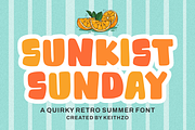 Sunkist Sunday - Playful Font, a Handwritten Font by Keithzo (Thumbnail 1 of 9)