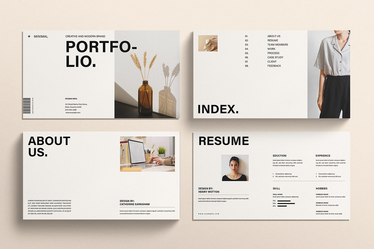 Portfolio Presentation Template, a Presentation Template by E-Type (Photo 2 of 5)