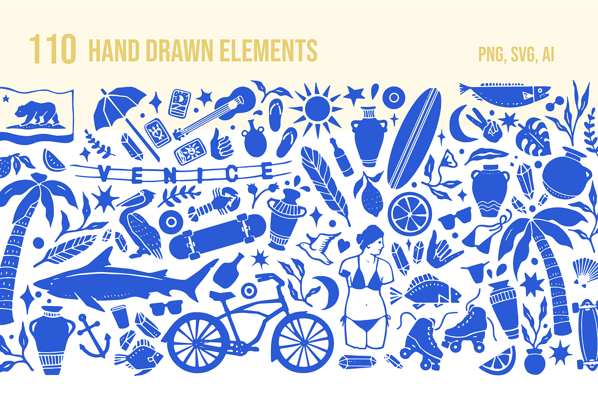 Mediterranean Sea Greek Summer Pack, an Illustration by Eldorado Design Co. (Photo 2 of 4)