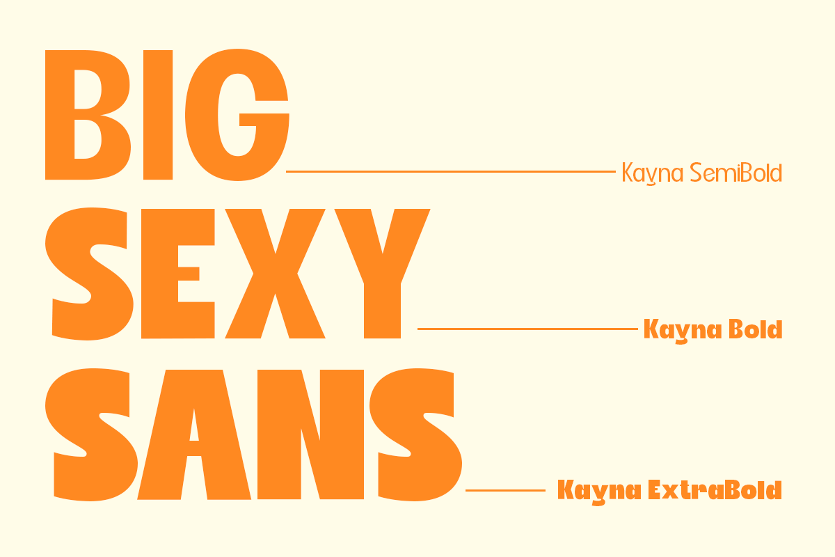 Kayna - Modern Family Font, a Sans Serif Font by Pandeka Studio (Photo 7 of 12)