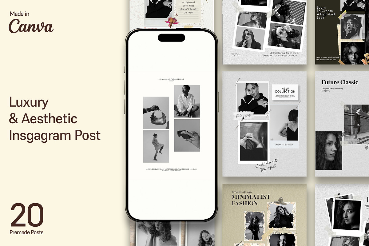 Aesthetic Instagram Kit – Canva, a Social Media Template by Templeste (Photo 1 of 5)