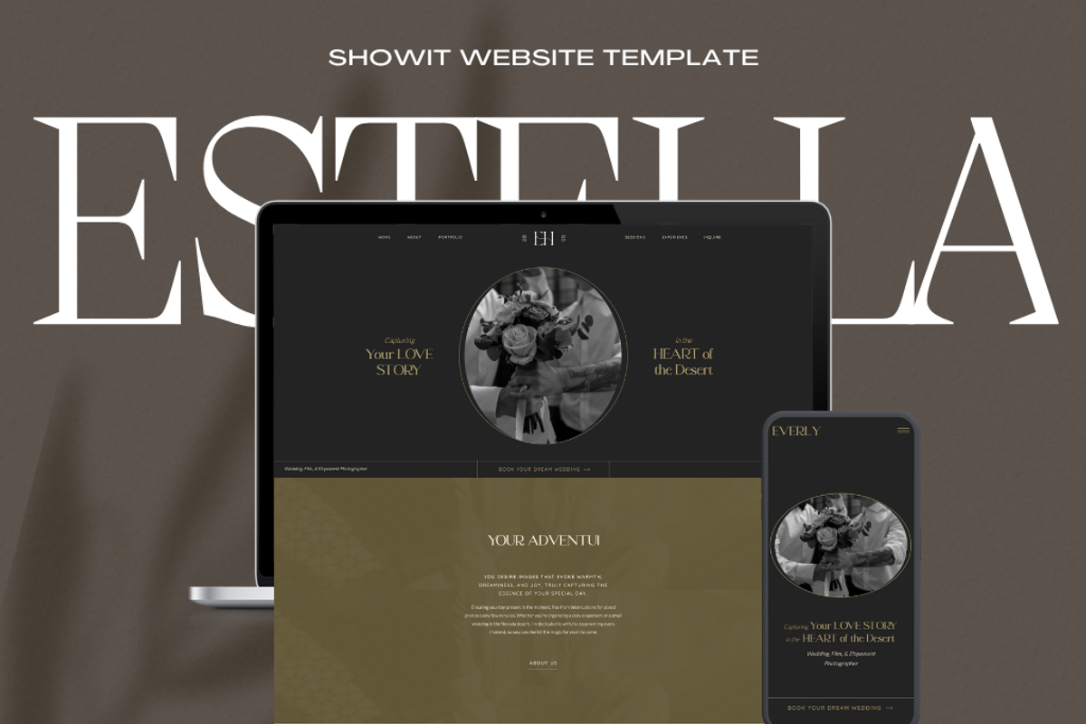 Showit Website Template Photographer, a Websites & App Template by Starline Creative (Photo 1 of 7)