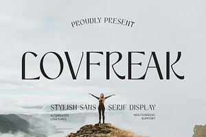 Lovfreak - Sans Serif Font, a Sans Serif Font by AQR Studio