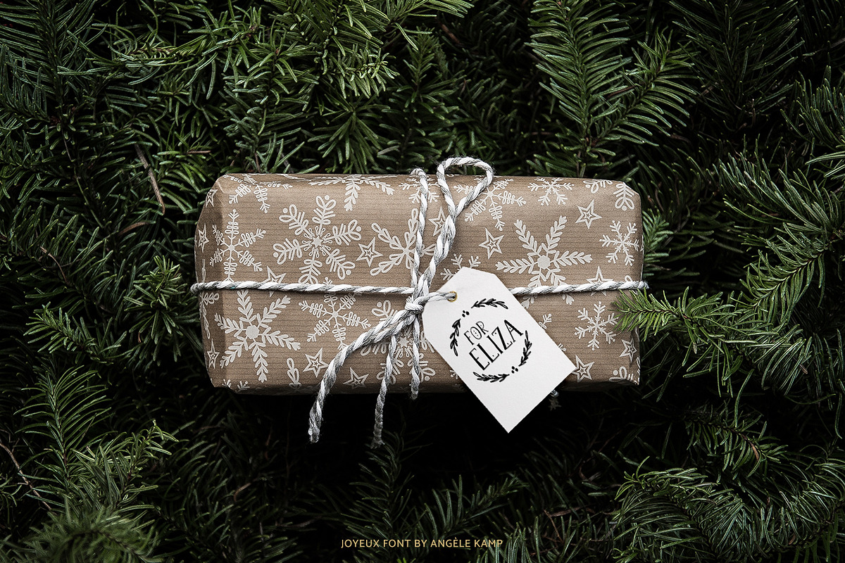 Joyeux Christmas font & clipart preview 6
