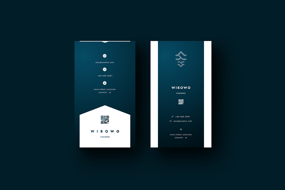Ociera - Vertical Business Cards, a Business Card Template by Ctrl space studio (Photo 3 of 9)