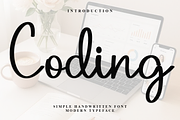 Coding, a Handwritten Font by InermediaSTUDIO (Thumbnail 1 of 8)