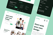 Print on Demand Web Design, a Wireframe Template by INSPR STD (Thumbnail 2 of 6)