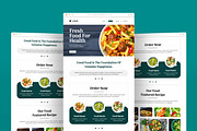 Food Email Newsletter Template, an UI Kit Template by ContestDesign (Thumbnail 1 of 5)