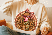 Retro Turkey Blowing Bubble Gum PNG, a Seasonal Illustration by Stickera Hub (Thumbnail 3 of 7)