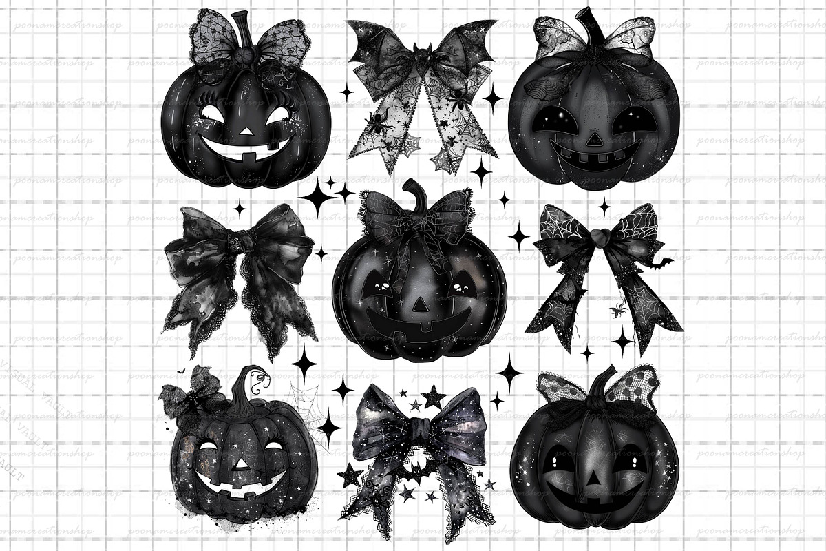 Halloween pumpkin coquette png, an Object Graphic by Little Mango