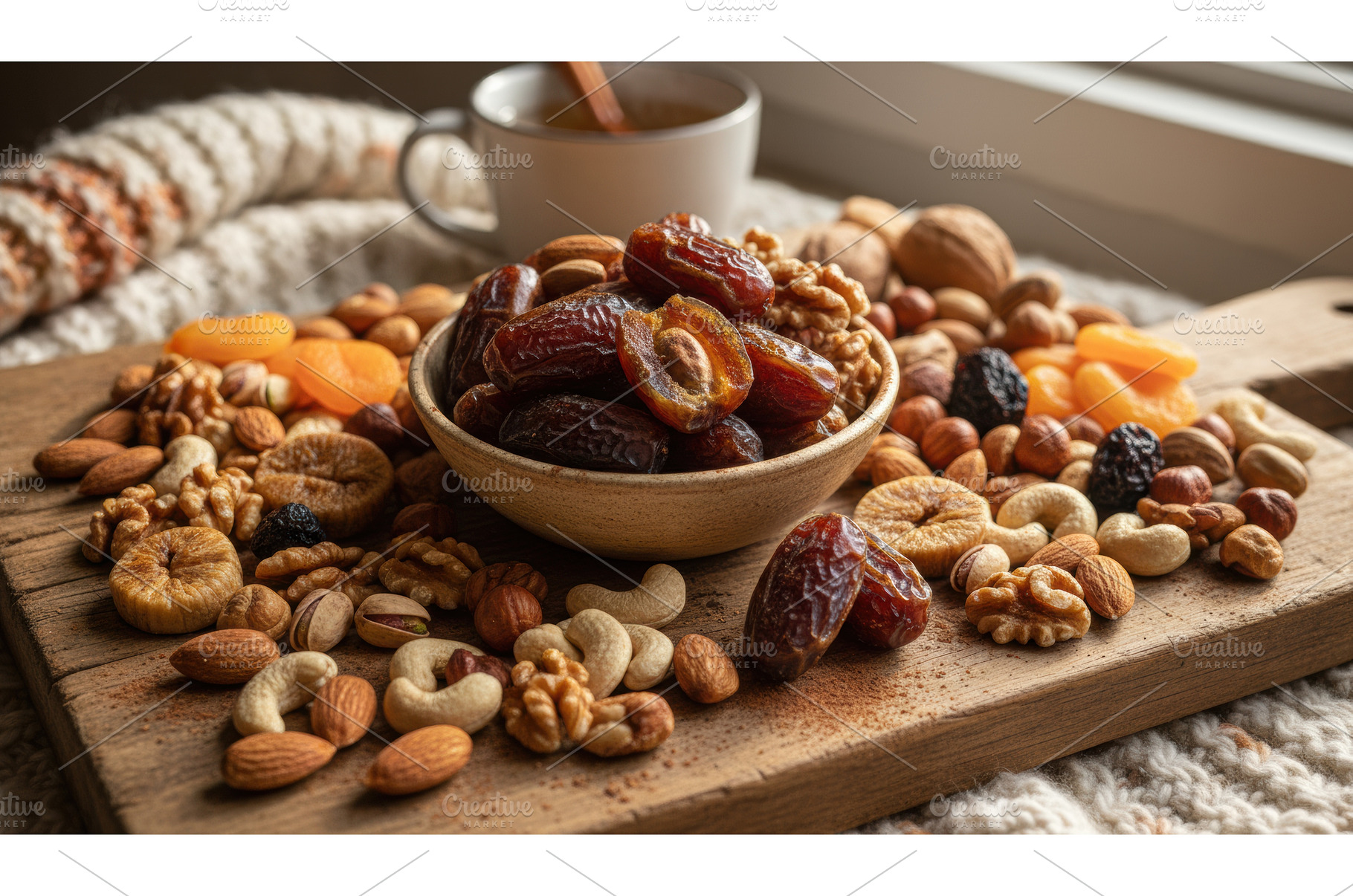 Medjool dates in a small bowl, a Food & Drink Photo by Igor Tichonow