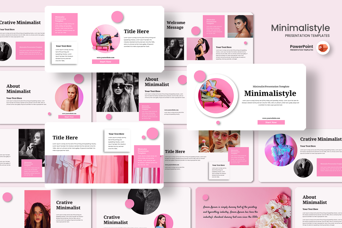 Minimalistyle - PowerPoint Template, a Presentation Template by QR ...