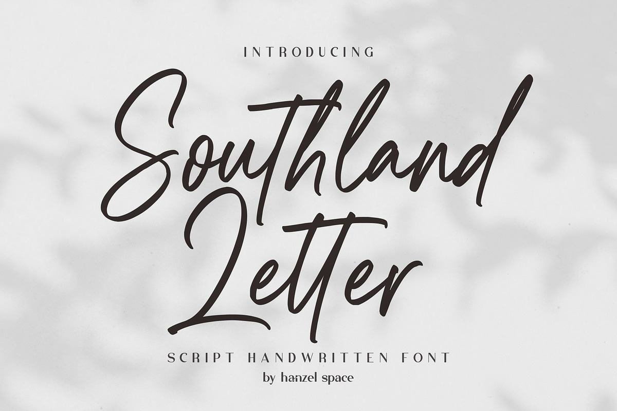 Southland Letter | Handwritten Font, a Script Font by HanzelSpace Studio (Photo 1 of 9)
