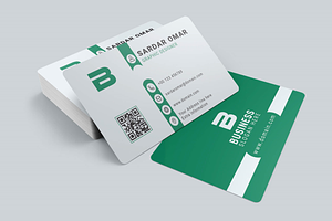 Corporate Identity Template With QR