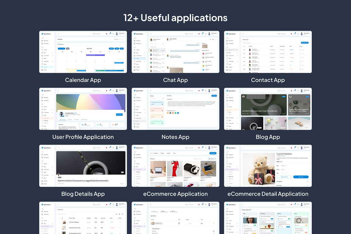 Spike Nuxt Js Admin Template, a Vue Template by WrapPixel (Photo 5 of 7)