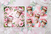 Cute Blossom Latte, a Background Graphic by Curve Design (Thumbnail 4 of 7)