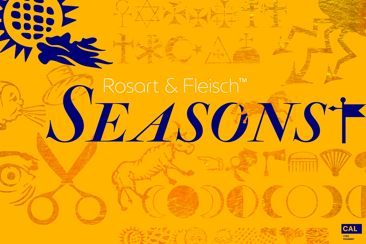 Rosart & Fleisch SEASONS Symbol Set, a Symbol Font by California Type Foundry (Photo 1 of 2)
