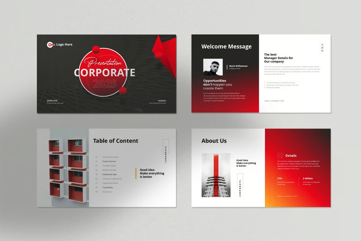 Designing Creative Corporat Template, a Presentation Template by Fit-tee (Photo 6 of 7)