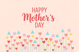 Happy mothers day greeting card with, a Holiday Photo by Artonix