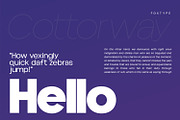 Cottorway Display Typeface, a Sans Serif Font by Foxtype (Thumbnail 5 of 10)