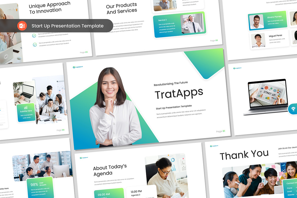 Start Up Presentation PowerPoint, a Presentation Template by Antstheme (Photo 1 of 2)