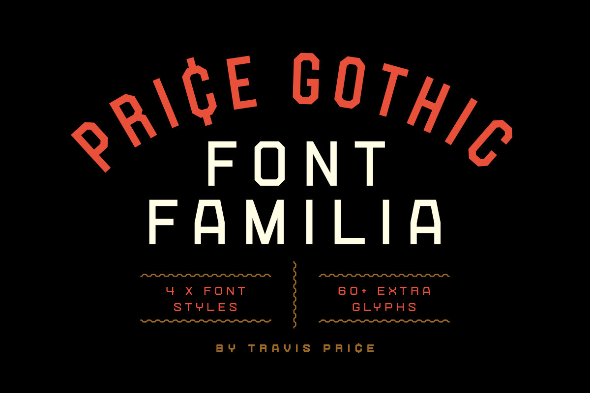 Price Gothic Font Family, a Sans Serif Font by Price Foundry (Photo 2 of 10)