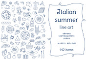 Italian Summer line art, an Object Illustration by yarynabo (Thumbnail 1 of 13)