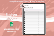 Spreadsheet Simple Project Planner, a Templates & Theme by bellaROSEworkshop (Thumbnail 2 of 6)