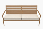 Regatta Sofa with Cushion, a Furniture 3D Model by Morne Studio (Thumbnail 6 of 6)