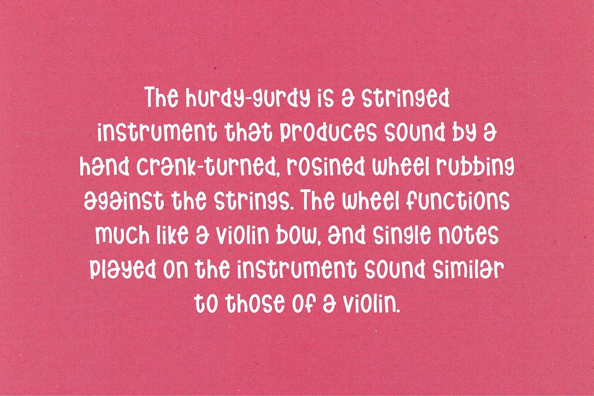 Hurdy Gurdy - a funtastic font preview 8