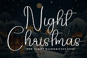 Night Christmas | Script Font, a Handwritten Font by Scratchones (Thumbnail 1 of 8)