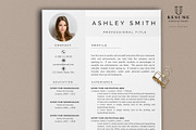 Resume template with photo / CV, a Resume Template by UResume (Thumbnail 2 of 7)